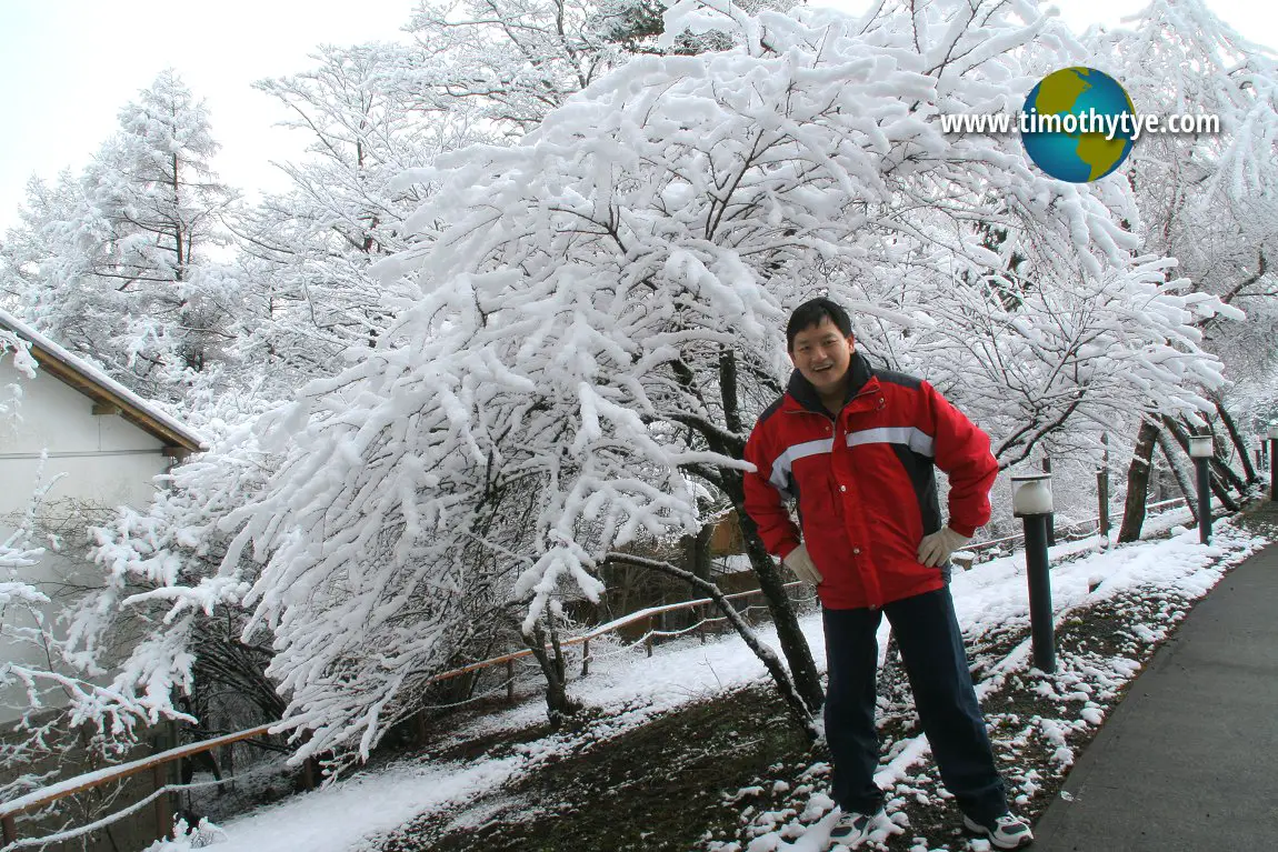 Tim in Yamanakako, Japan